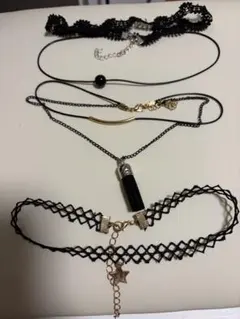 黒いチョーカーセット　まとめ売り　8本