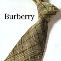 【美品】 Burberry バーバリー チェック柄 ブラウン系 ネクタイのサムネイル