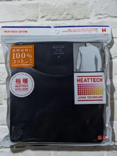 ユニクロ 極暖ヒートテックコットン クルーネックT 九分袖 MEN Mサイズ