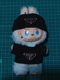 ③ラブブに！ニット帽＆セーター＆パールネックレス 2点SET