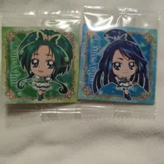 YESプリキュア5　キュアミント　キュアアクア　ウエハース　シール