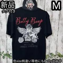 Betty Boop ベティ・ブープ Tシャツ バイク 天使 バイカー М