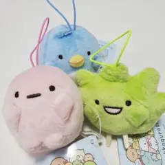 すみっコぐらし ばんざいゴムひも付きマスコットPart2　3点セット