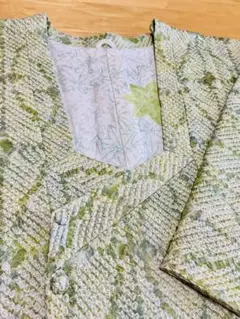 道行コート　正絹　絞り　美品