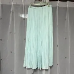ミントグリーン プリーツスカート M