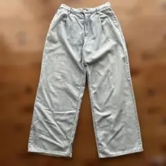 UNIQLO ワイドパンツ ライトブルー