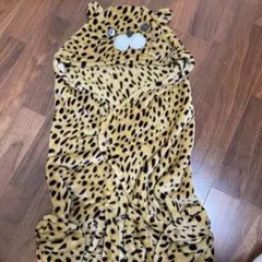 ヒョウ柄フード付きブランケット 50~80cm BREEZE