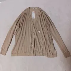 新品UNIQLOエクストラライトVネックカーディガン長袖Lサイズ薄手