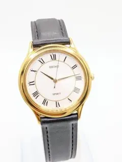 【希少スイープ運針】SEIKO SPIRIT 5S21-6A50 クォーツ 稼働