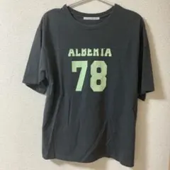 KBF ロゴプリント 半袖Tシャツ チャコールグレー