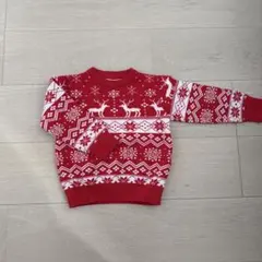 SHEIN 赤 トナカイ柄 セーター 4Y クリスマス