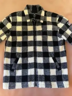 Ralph Lauren フリースジャケット ブラック・ホワイトチェック