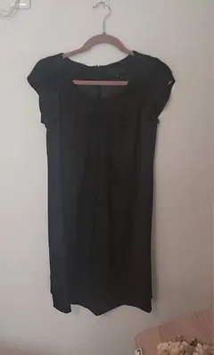 UNTITLED 黒 キャップスリーブ ワンピース サイズ3（Lサイズ）