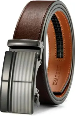 メンズベルト オートロック 穴なし ビジネス 紳士用 レザー
