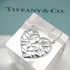 極美品】TIFFANY ネックレス オリーブ リーフ ハート 希少 シルバー