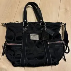 COACH POPPY シグネチャー ハンドバッグ 2WAYポピー シグネチャー