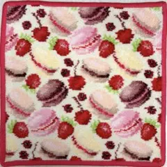 【新品未使用】フェイラー タオルハンカチ25x25cm MACARONS