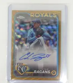 Cole Ragans　topps Chrome gold /50