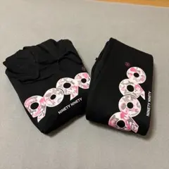 ブラックフード付きスウェットセットアップS