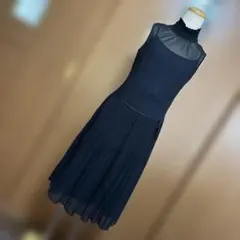 【美品】COMME CA ISM 黒　L ワンピース フォーマル