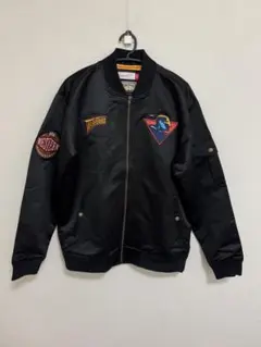 【美品】NIKE NBA ウォリアーズ　ナイロンスタジャン　リバーシブル　XL ✨NIKE×NBA✨ ゴールデンステート・ウォリアーズ スタジャン