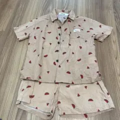 SLAP SLIP スイカ柄 キッズ甚平セット 110