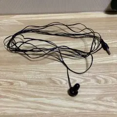 イヤフォン　片耳用　有線　黒　ブラック　動作確認済み
