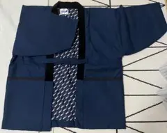 ANA ネイビー 無地 どてら
