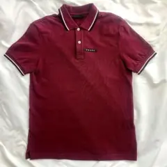 PRADA logo plate poloshirtプラダロゴプレートポロシャツのサムネイル