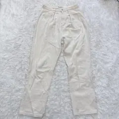 クラシカルエルフ コットン パンツ レディース L アイボリー 無地 綿100%のサムネイル
