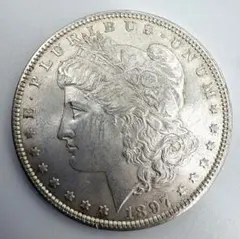1891年モルガンダラー銀貨 ニューオリンズ造幣局 長谷川時計舗ケース付