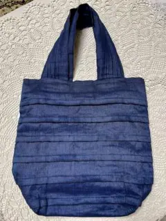 KAGURAYA(かぐらや) トートバッグ・神蔵・畳縁・軽量・大きめ　紺色のサムネイル