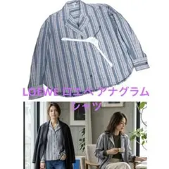 11617【美品・人気モデル】ロエベ アナグラム オープンカラー長袖