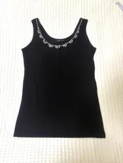 INGNI ビジュー付き タンクトップ ブラックのサムネイル