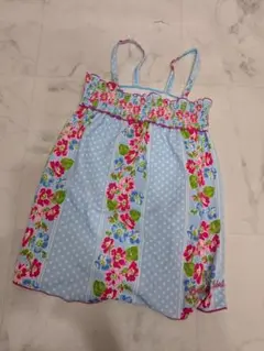 キッズ(女の子) 水着 スウィムウェア 120 ブルー 花柄 夏