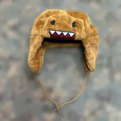 ドーモくん どーもくんフライトキャップ　ブラウン　 y2k 希少 DOMO
