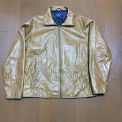 old gap 本革ジャケット レザージャケット シングル レザー キャメル