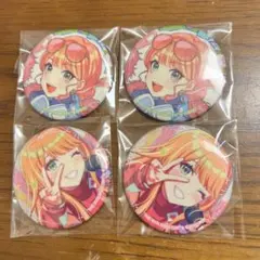 学マス グリッター缶バッジ 清夏セット