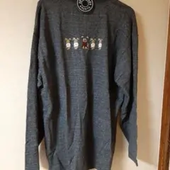 犬のキャラクター長袖Tシャツ グレー タグ付き未使用