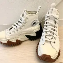 韓国限定　コンバース ランスターモーション ハイカット スニーカー　ホワイト