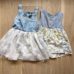 80サイズ　ワンピース2点セット