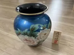 九谷焼　龍仙作　牡丹おしどり 最終価格] 九谷焼 おしどり 牡丹 梅 龍仙作 花瓶 美術工芸品 - メルカリ