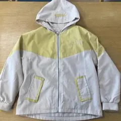 キッズ フード付き ジャケット イエロー ベージュ