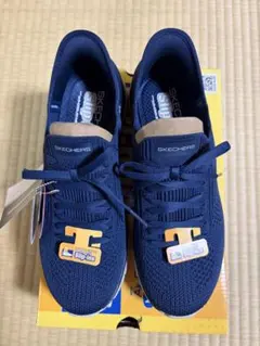 値下げ新品　スケッチャーズ　バーチュー - ディビニティ　ネイビー 24.5cm