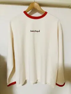 Saucy Dog ロンT サウシー　ロングTシャツ　キナリ　レッド
