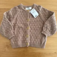 12/29終了【H&M】ベージュ カーディガン 90cm 新品