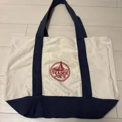 TRADER JOE'S トートバッグ アイボリー/ネイビー