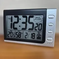 【新品】ADESSO アデッソ電波時計 目覚まし時計　置き時計　NA-816