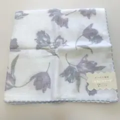 新品未使用　ガーゼハンカチ　レディース　和タオル　花柄模様