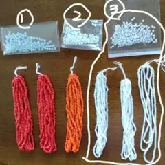 プラスチックビーズ 6種